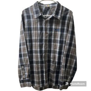 Oakley Men's Blue and Silver Shirt